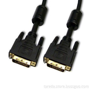 24 + 1 Pin Male to Male DVI Cable Assemblies, OEM Orders are Welcome, CE Certified